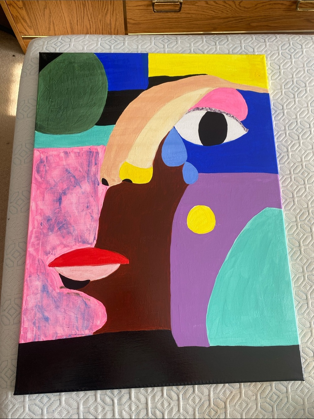 Original by me- 1/2 ‘Growth Under Construction’ Abstract art